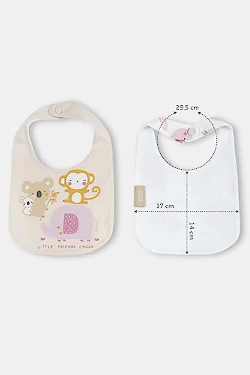 Chicco, Set Bavaglie in Morbido Cotone, Bavaglie Neonato e Neonata, Designed in Italy miniatura 2