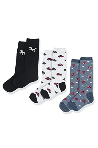 Chicco Set Calzini Sotto Il Ginocchio In Cotone Unisex - Bambini e ragazzi, Grigio, 3