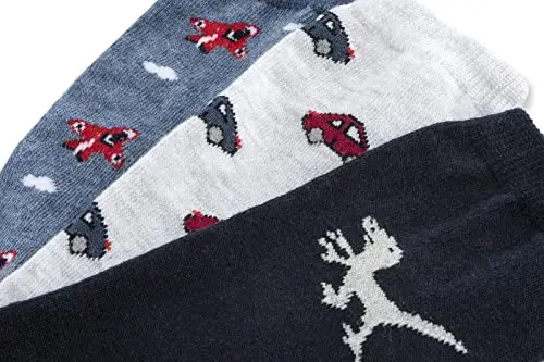 Chicco Set Calzini Sotto Il Ginocchio In Cotone Unisex - Bambini e ragazzi, Grigio, 3 miniatura 3