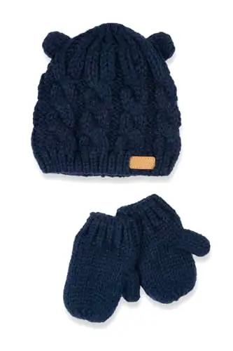 Chicco Set Cappellino E Guanti in Tricot di Cotone, Invernale, Design in Italy Cappello Unisex