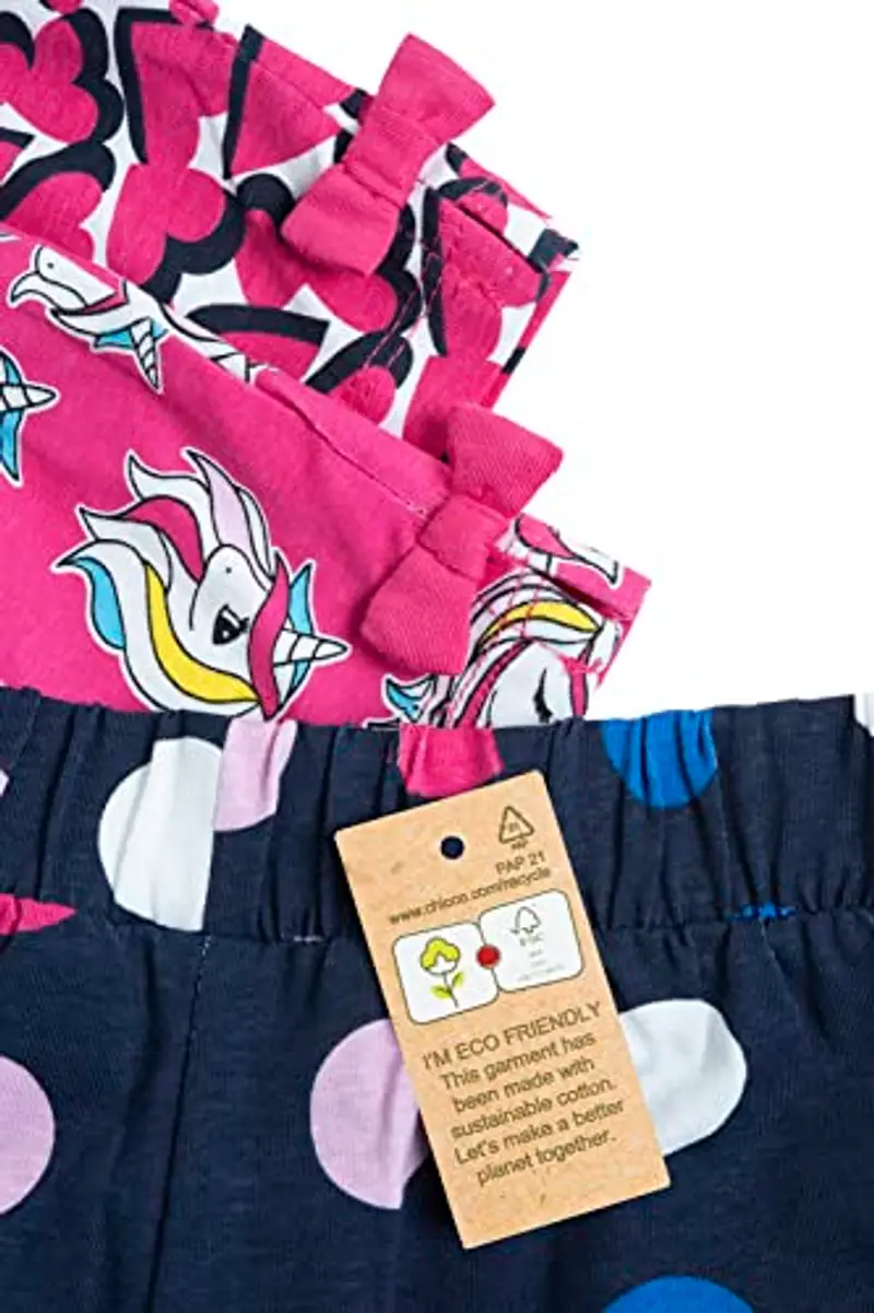 Chicco, Set Pantaloncini Corti in Cotone, Pantaloncini Bambina, Designed in Italy miniatura 3