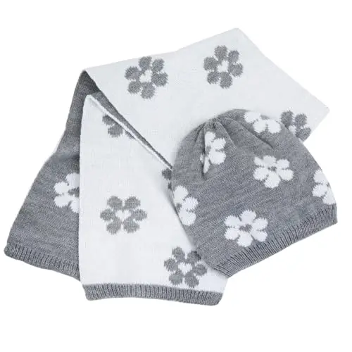 Chicco Set Sciarpa E Cappello, Cappello Invernale Unisex - Bambini e Ragazzi, Grigio (3), 3 miniatura 2