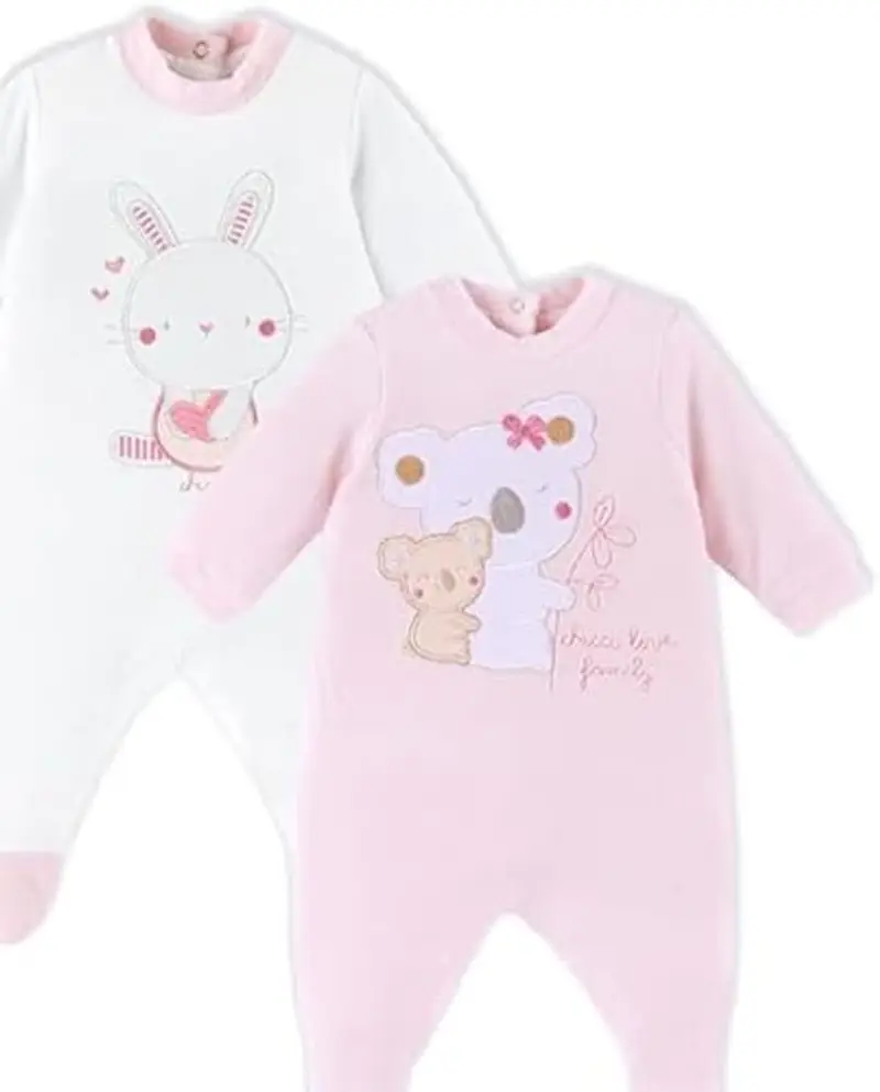 Chicco Set Tutine in Ciniglia con Piedino Invernale (Pacco da 2) Unisex-Bimbi miniatura 3