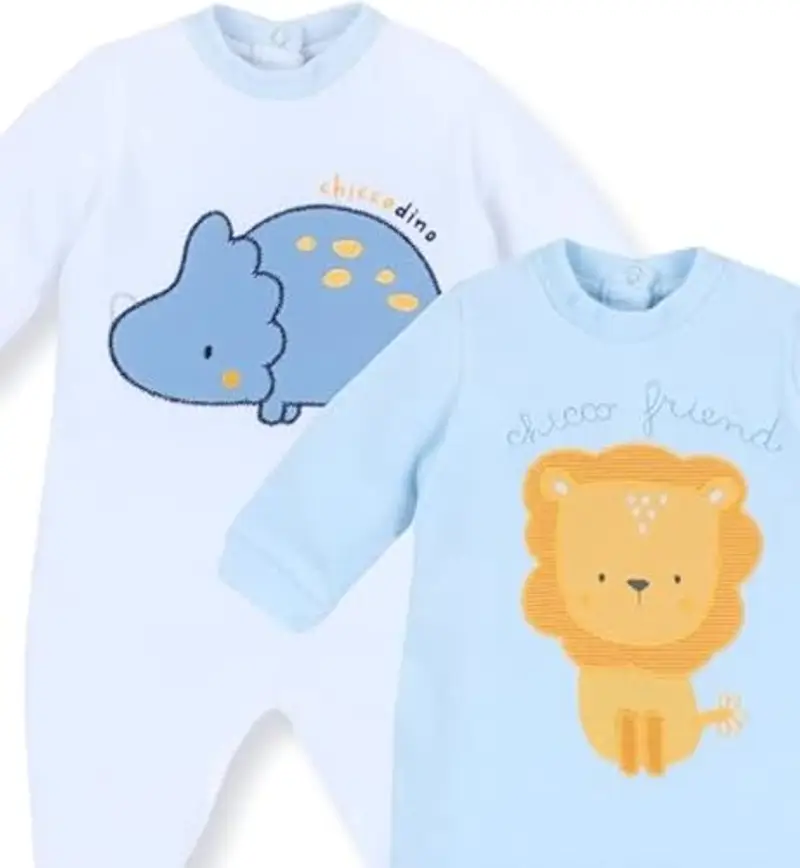 Chicco Set Tutine in Ciniglia con Piedino Invernale (Pacco da 2) Unisex-Bimbi miniatura 3