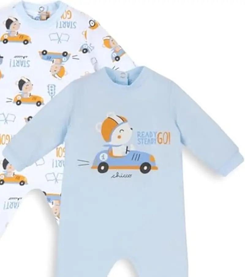 Chicco Set Tutine in Cotone con Piedino miniatura 3