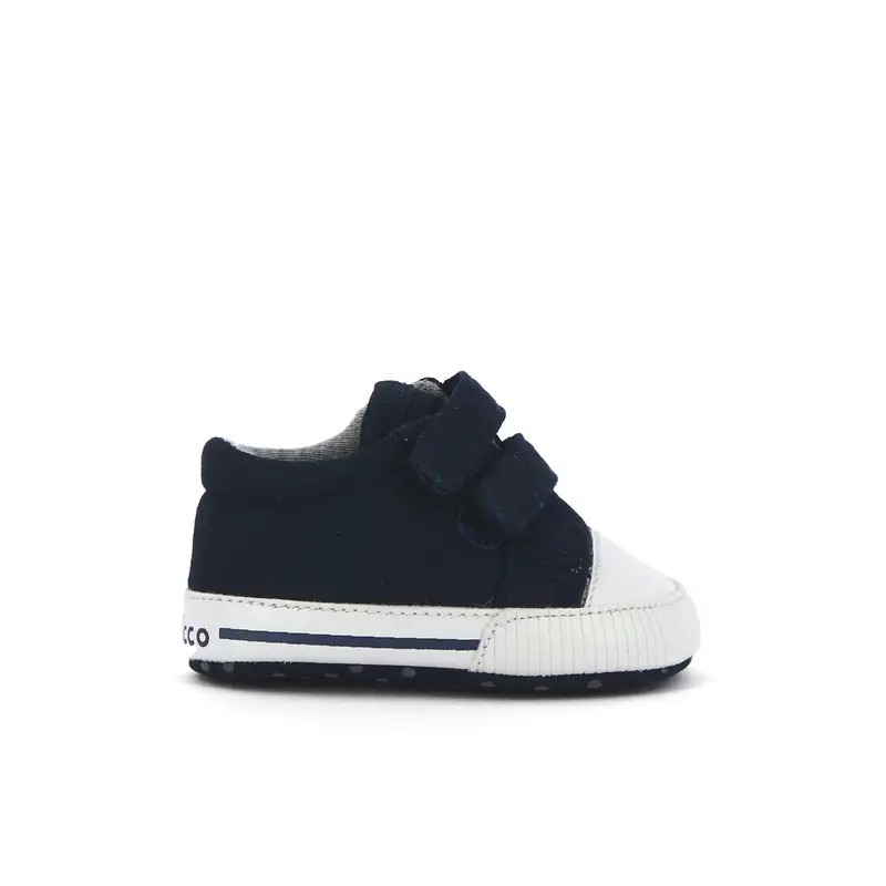 Sneakers blu da bimbo con doppio velcro primi passi