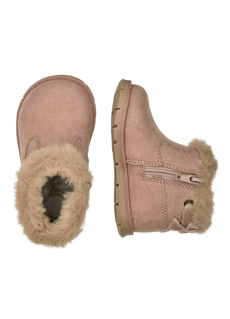 Stivaletti Rosa Per Bambina, Beige miniatura 3
