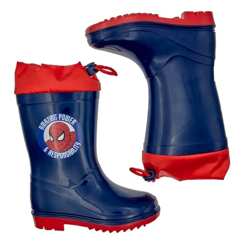 Chicco Stivali Pioggia Spider Man, Confortevoli, Leggeri e Flessibili, Bambino e ragazzo/Bambina e ragazza, Blu, 23 miniatura 2