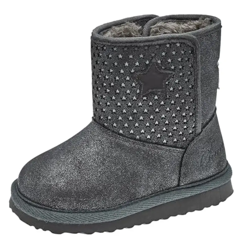 Chicco Tronchetto con velcro laterale, Bambina e ragazza, Grigio, 28, Designed in Italy