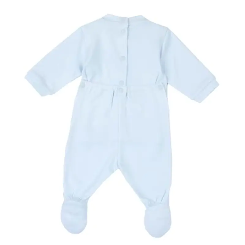 Chicco Tutina Con Apertura A Patello, Pigiamino per bambino e neonato Unisex - Bimbi 0-24, Azzurro (1M), 0 mesi, Designed in Italy miniatura 2