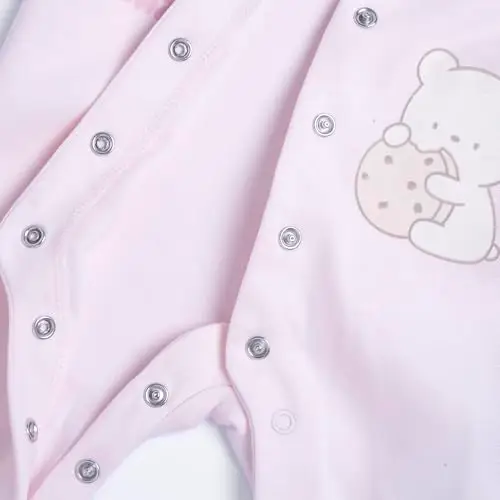 Chicco Tutina Con Apertura Davanti, Pigiama Bimba 0-24, Rosa (2), 0 mesi, Designed in Italy miniatura 3
