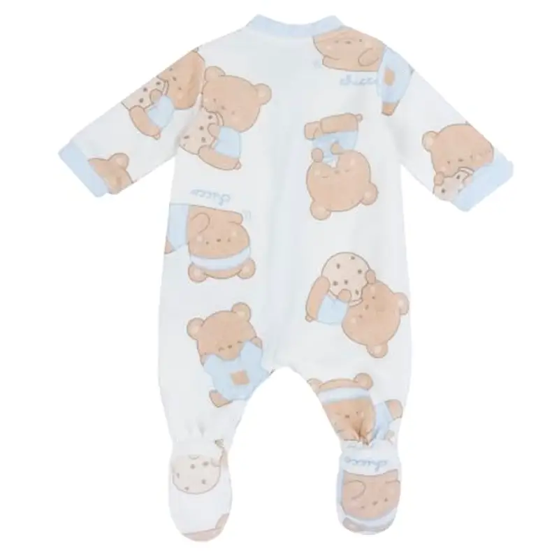 Chicco Tutina Con Apertura Frontale, Pigiamino per bambino e neonato Bimbo 0-24, Bianco (1M), 0 mesi, Designed in Italy miniatura 2