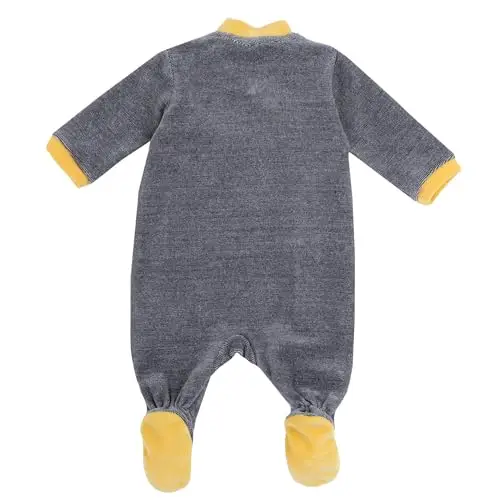 Chicco Tutina In Ciniglia, Con Apertura Davanti Neonato 0-24 mesi, Grigio, 3 mesi, Designed in Italy miniatura 2
