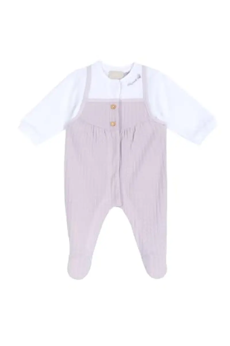 Chicco, Tutina Neonata, Tutina in Morbido e Leggero Cotone, con Comoda Apertura Frontale ed Entrogamba, Ideale per Primavera e Autunno, Designed in Italy, Abbigliamento Neonata 0-24 Mesi