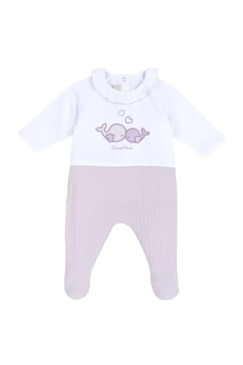 Chicco, Tutina Neonata, Tutina in Morbido e Leggero Tessuto, con Comoda Apertura sulla Schiena, Ideale per Primavera e Autunno, Designed in Italy, Abbigliamento Neonata 0-24 Mesi
