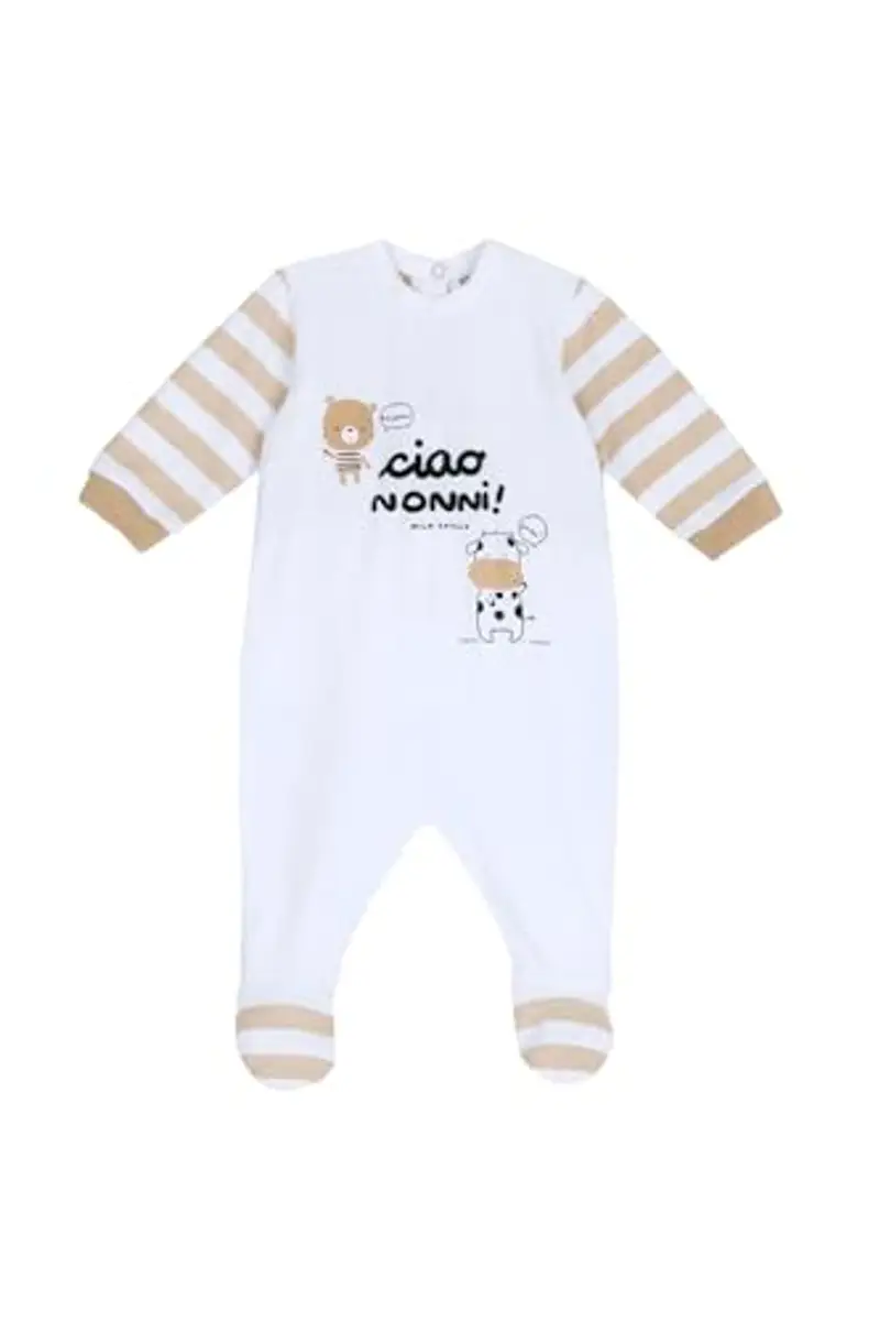 Chicco, Tutina Neonato e Neonata, in Morbido e Leggero Cotone, con Comoda Apertura a Patello, Ideale per Primavera e Autunno, Designed in Italy, Abbigliamento Neonato e Neonata 0-24 Mesi