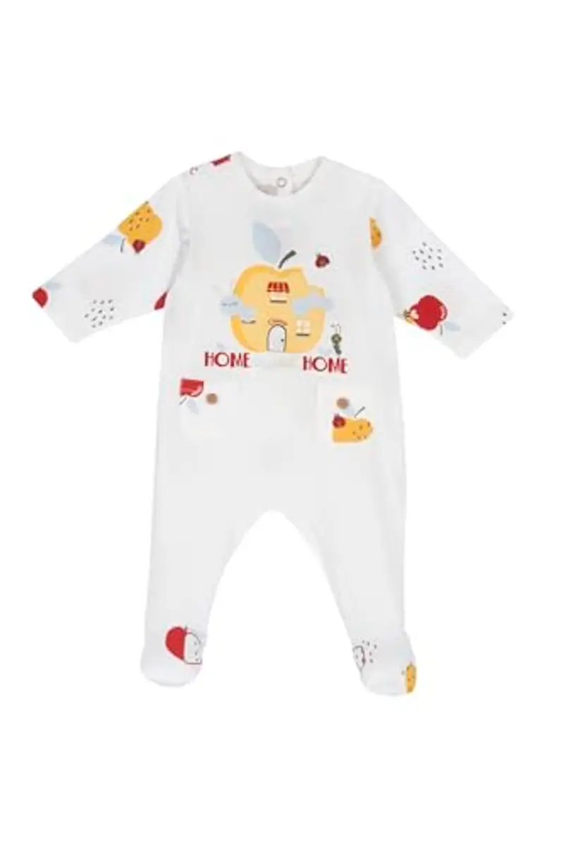 Chicco, Tutina Neonato e Neonata, in Morbido e Leggero Cotone, con Comoda Apertura a Patello, Ideale per Primavera e Autunno, Designed in Italy, Abbigliamento Neonato e Neonata 0-24 Mesi