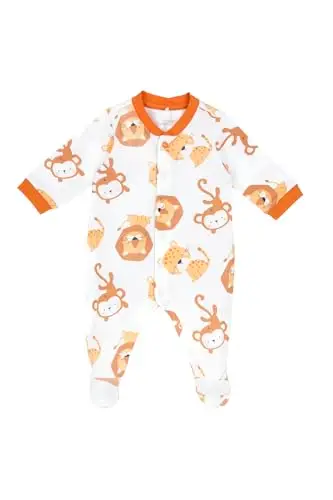 Chicco, Tutina Neonato e Neonata, in Morbido e Leggero Cotone, con Comoda Apertura Frontale ed Entrogamba, Ideale per