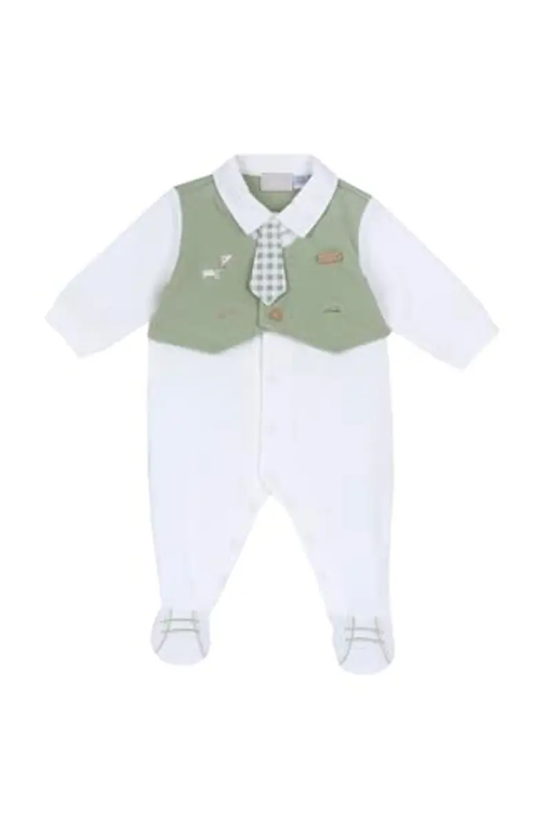 Chicco, Tutina Neonato, in Morbido e Leggero Cotone, con Comoda Apertura Frontale ed Entrogamba, Ideale per la