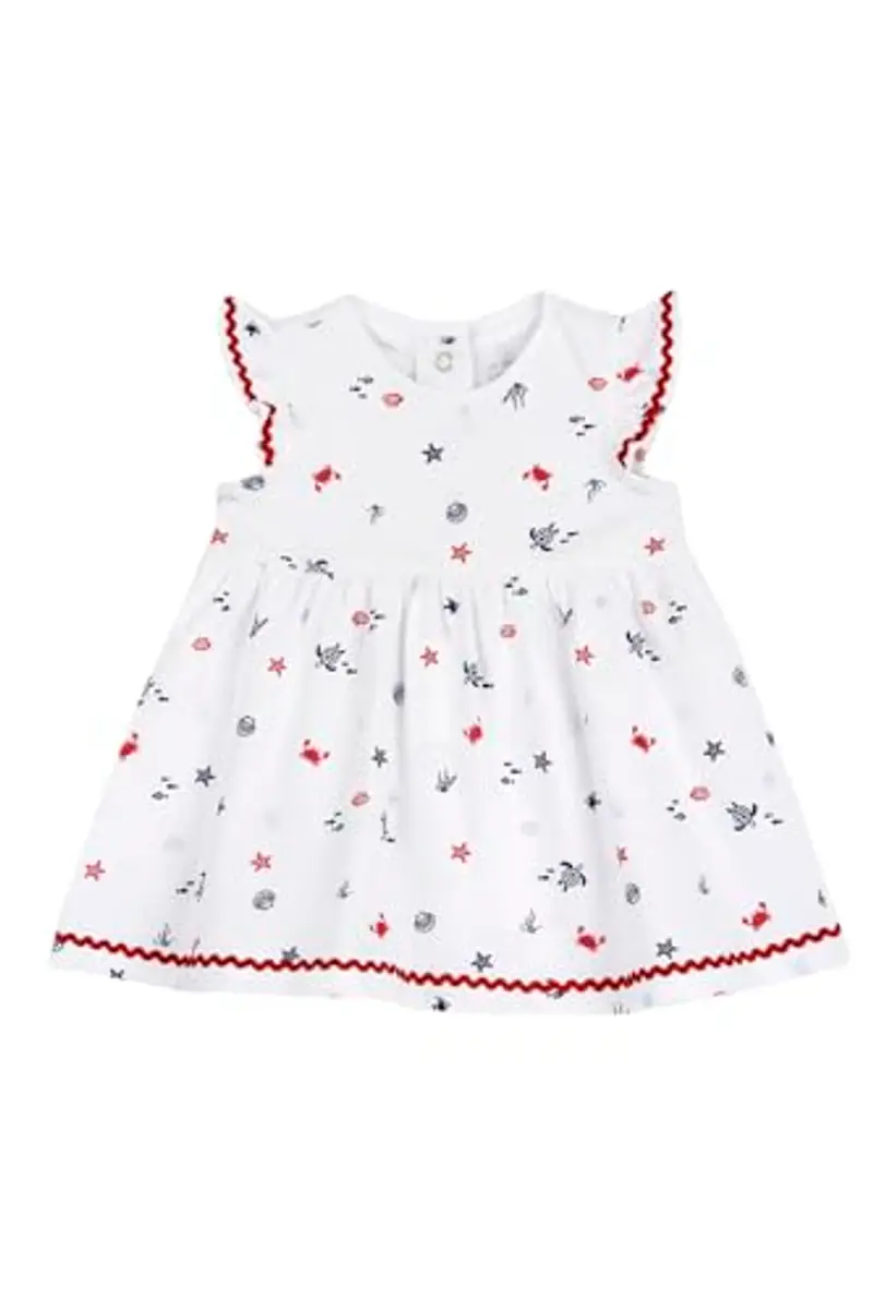 CHICCO Vestito Neonata Maniche Corte Fantasie Marine