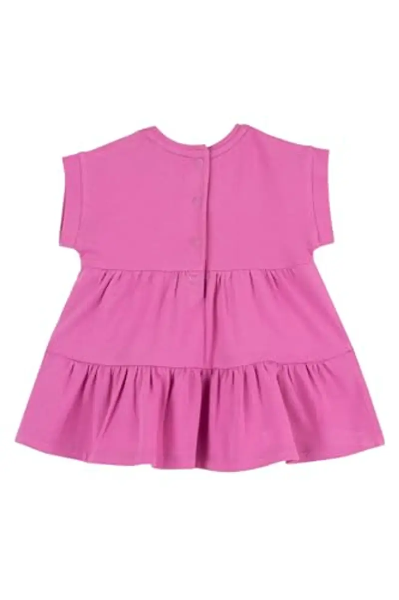 Chicco, Vestito Neonata, Vestito Rosa a Maniche Corte, in Morbido Cotone, Designed in Italy, Abbigliamento Neonata 0-24 Mesi, Idee Regalo Nascita miniatura 2