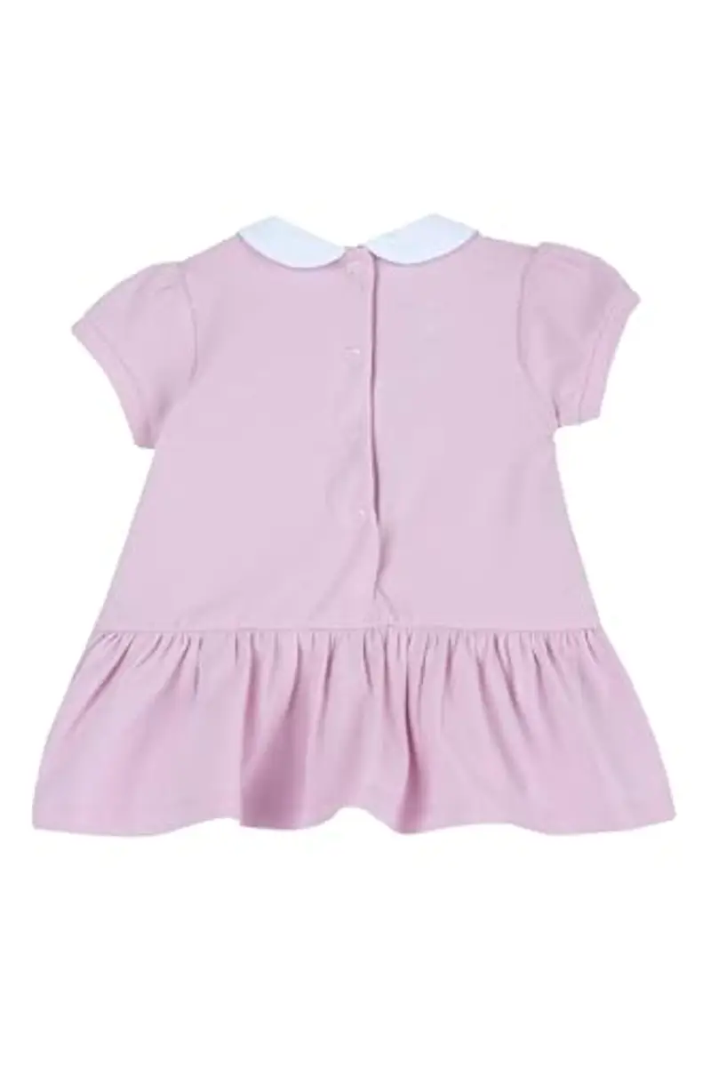 Chicco, Vestito Neonata, Vestito Rosa a Maniche Corte, in Morbido Cotone, Designed in Italy, Abbigliamento Neonata 0-24 Mesi, Idee Regalo Nascita miniatura 2