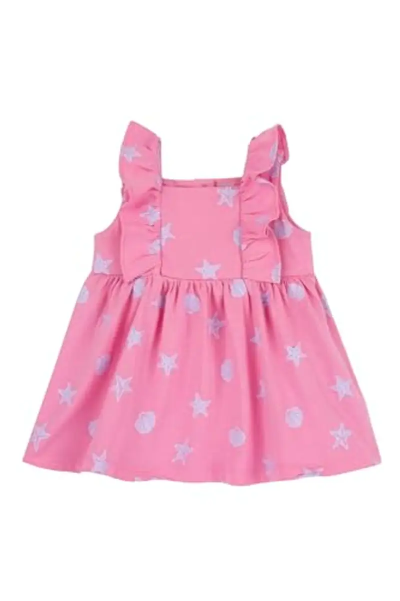 Chicco, Vestito Neonata, Vestito Rosa a Maniche Corte, in Morbido Cotone, Designed in Italy, Abbigliamento Neonata 0-24 Mesi, Idee Regalo Nascita