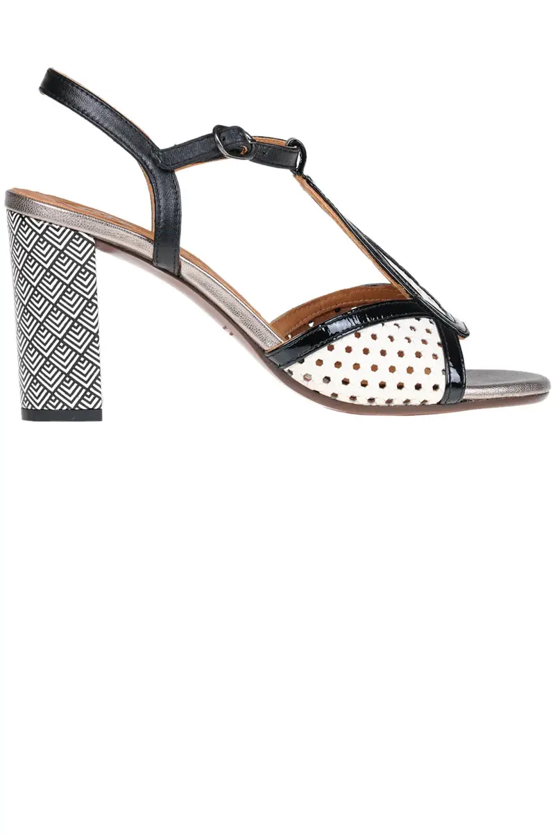 Chie Mihara Sandali multicolore in pelle traforata