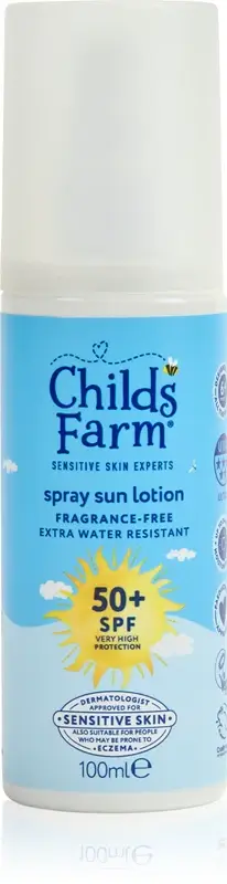 Suncare Spray abbronzante per bambini SPF 50+ senza profumazione 100 ml