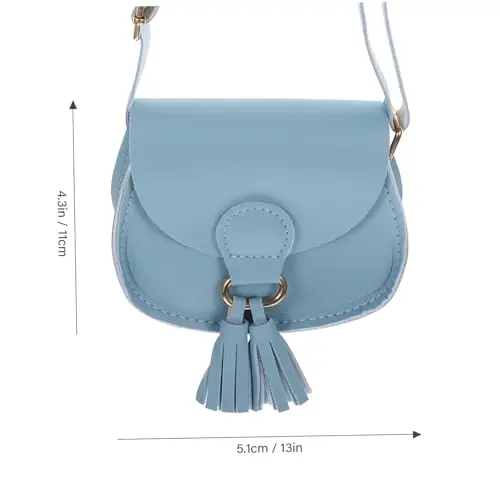 CHILDWEET a Tracolla Mini Nappa per Ragazzo Piccola a Tracolla Colore Grigio Portatile Adatta per Appuntamenti miniatura 3