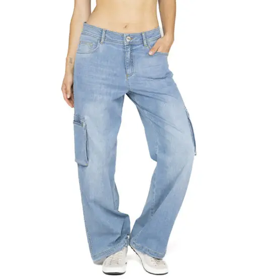 Christina Denim W - pantaloni arrampicata - donna Blue