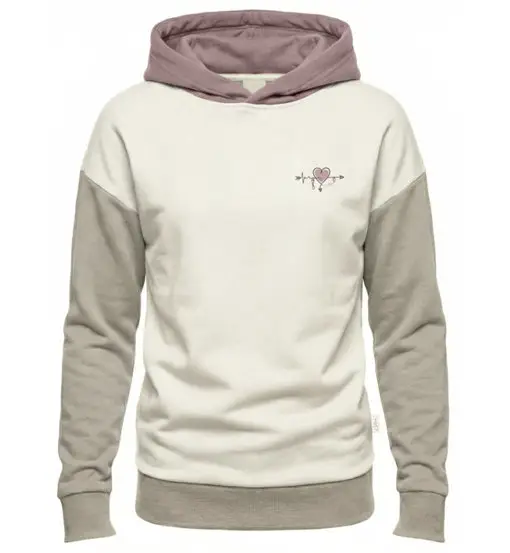 Curitiba Heartbeat To Climb Jr - felpa con cappuccio - bambino Beige