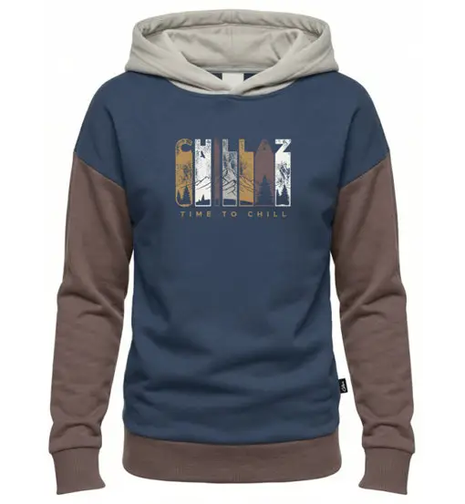 Curitiba Time To Chill Jr - felpa con cappuccio - bambino Blue