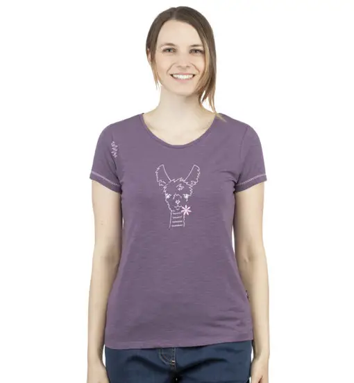 Gandia Happy Alpaca W - T-shirt - donna Purple