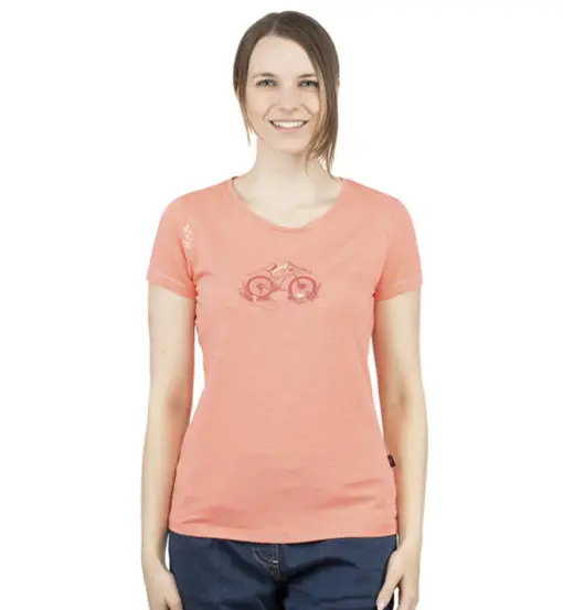 Gandia Mountainbike Flowers W - T-shirt - donna Orange