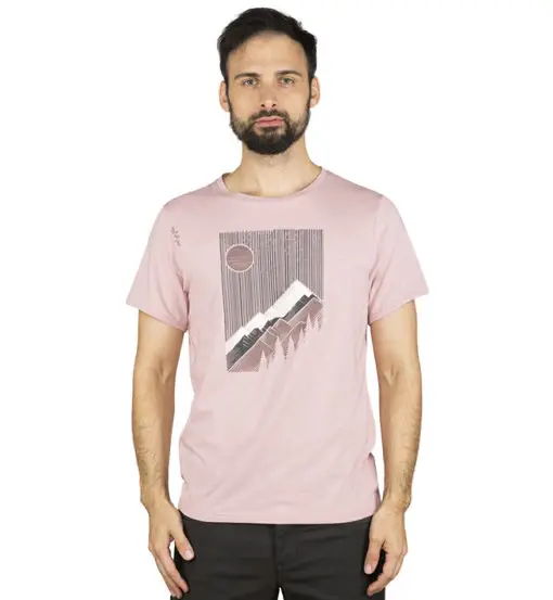 Innsbruck Sunny Mountains - T-shirt - uomo Dark Pink