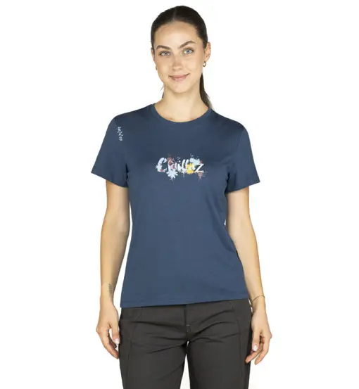 Iseo Floral Vibes W - T-shirt - donna Blue