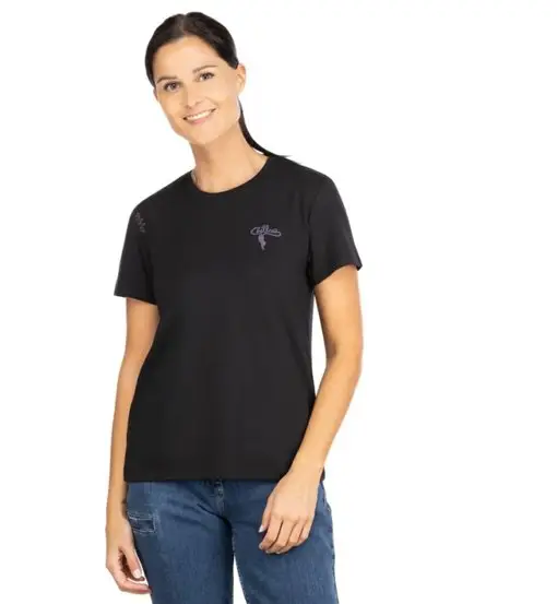 Iseo Mountain Logo W - T-shirt - donna Black