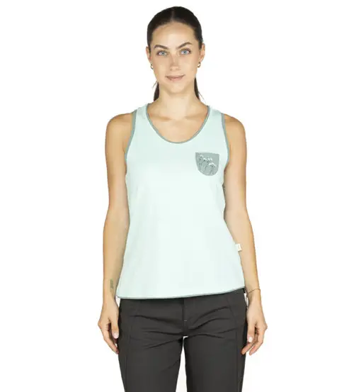 Karpathos Flower Pocket W - top - donna Green