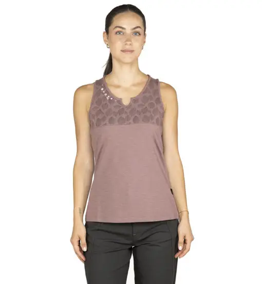 Korfu Leaves W - Top - donna Red