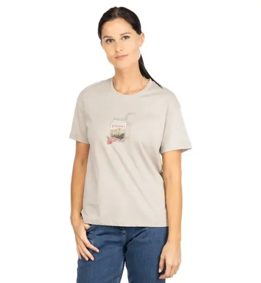 Leoben Mountains To Go W - T-shirt - donna Beige