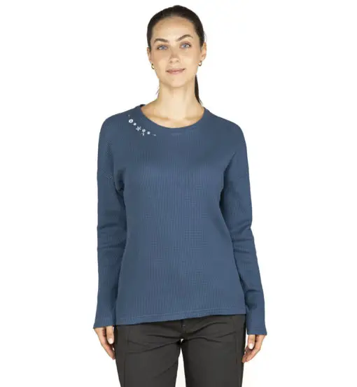 Limbara Flower W - maglia manica lunga - donna Blue