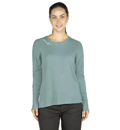 Limbara Flower W - maglia manica lunga - donna Blue