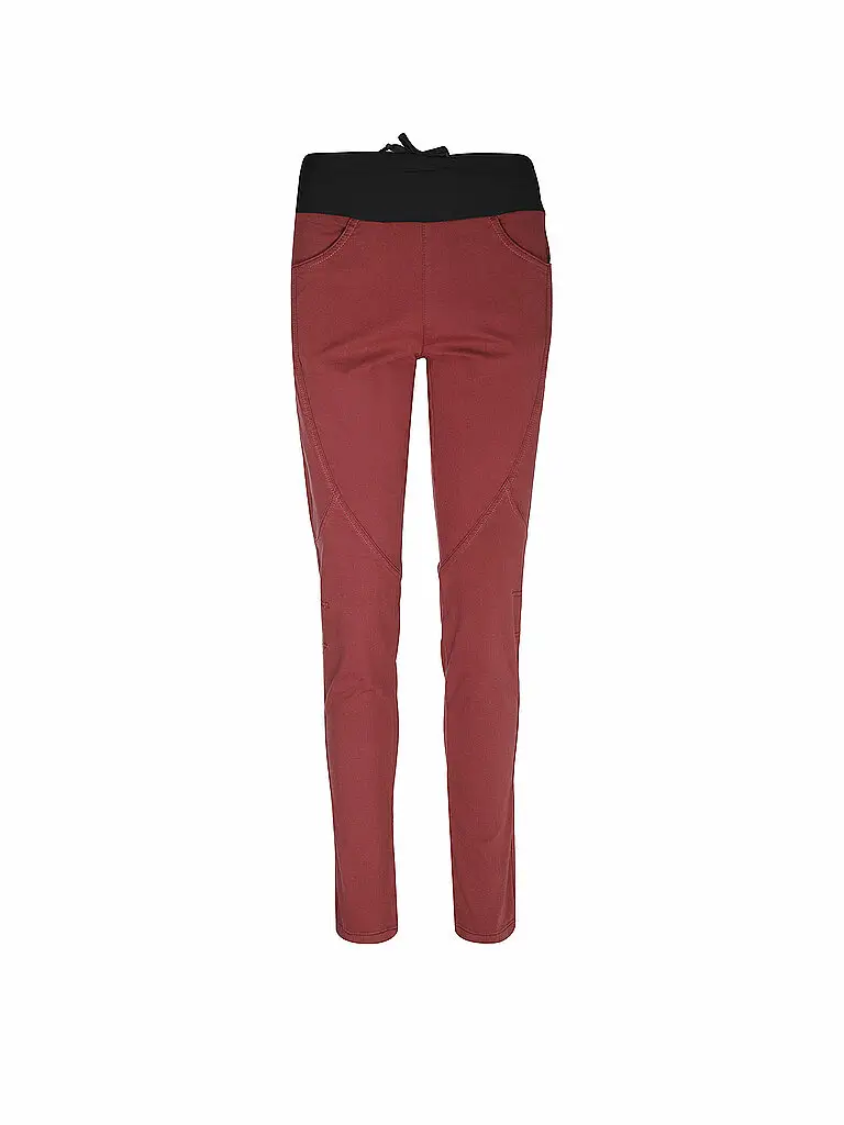 Pantaloni da arrampicata da donna Fuji 2 0 rosso scuro | 34