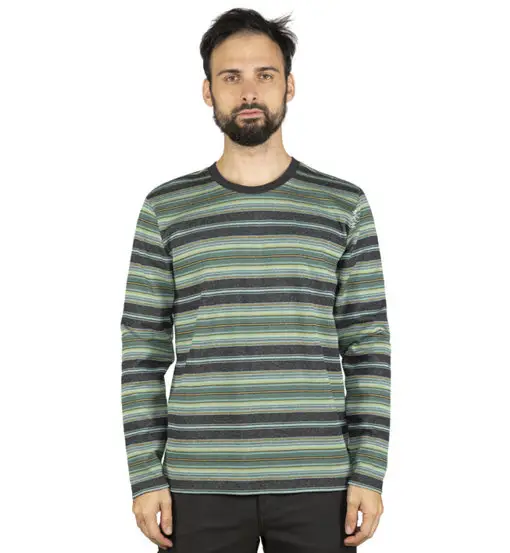 Porto Allover Stripes - maglia manica lunga - uomo Green