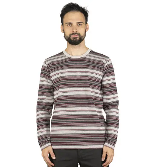 Porto Allover Stripes - maglia manica lunga - uomo Red