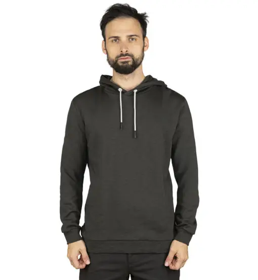 Sapporo Mountain Logo - felpa con cappuccio - uomo Black