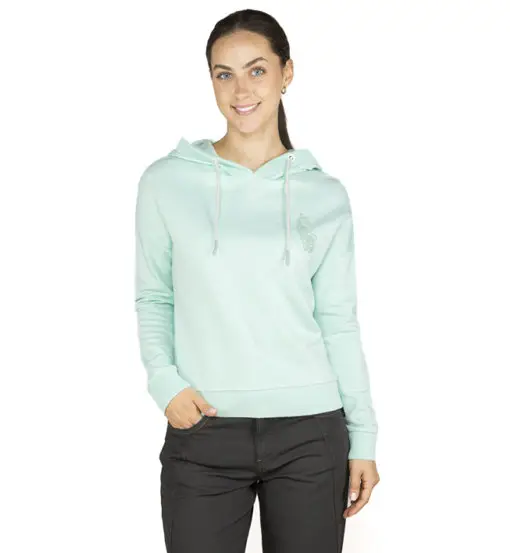 Stelvio Alpaca Floral W - felpa con cappuccio - donna Green