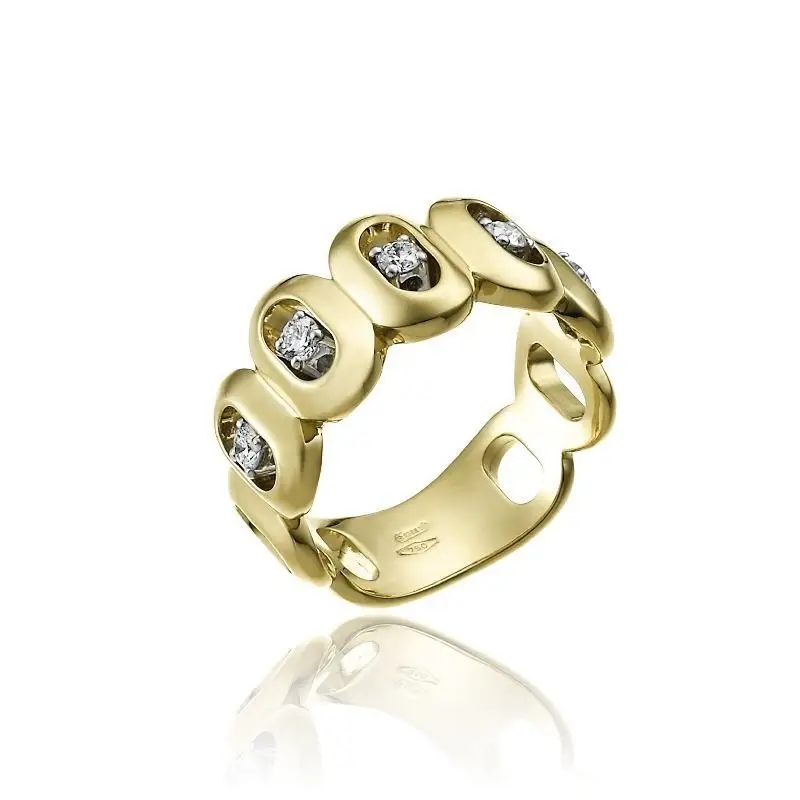 Anello Double Optima - Oro Giallo 18 Kt - Chimento