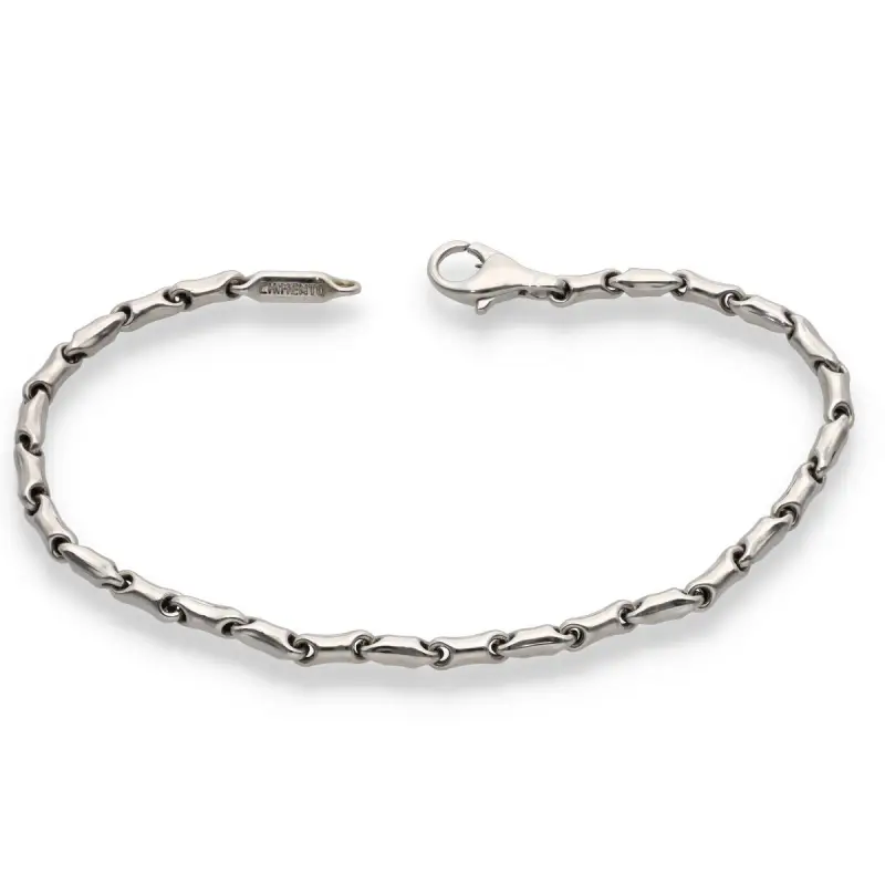 Bracciale Chimento tubolare in oro bianco miniatura 2